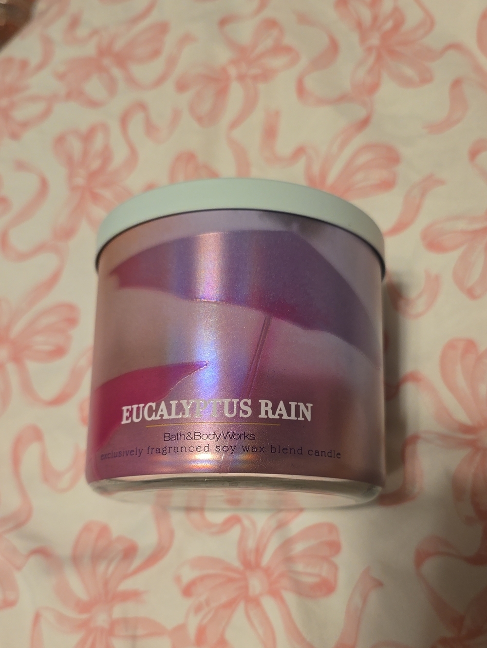 BNWT Bath And Body Works Eucalyptus Rain Candle
